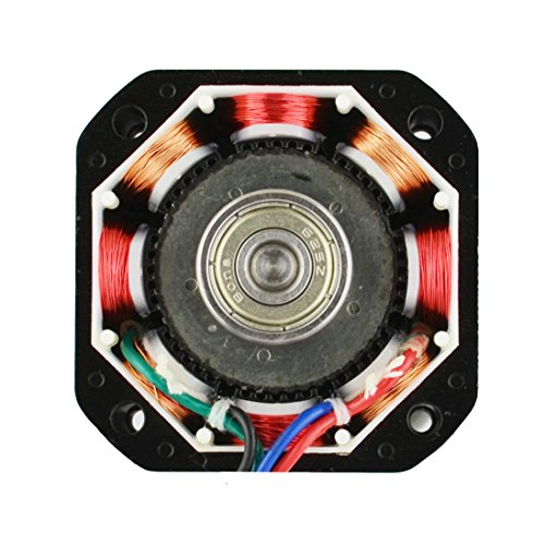 STEPPERONLINE Nema 17 Stepper Motor 1.65x1.65in Bipolar 2A 59Ncm for 3D Printers