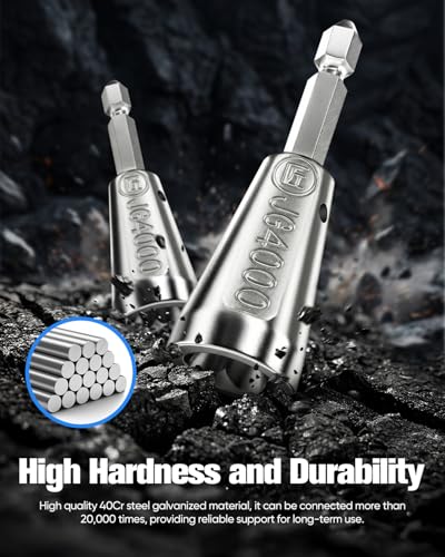 2 Pack Upgraded Wire Twister Tool for Drill - Heavy Duty Wire Nut Twisting