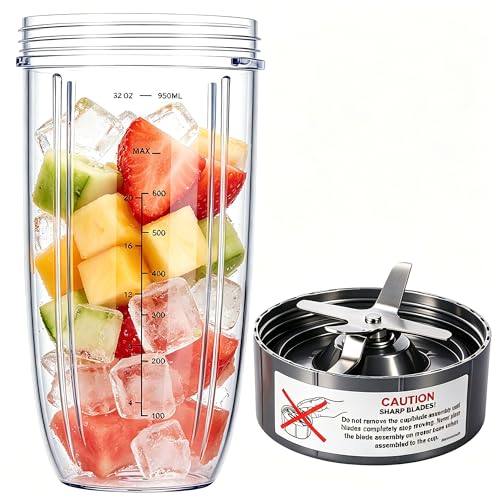32oz Nutribullet Replacement Cup & Blade Kit for 600W/Pro 900W – 32OZ Cups & Blade – GahsElec