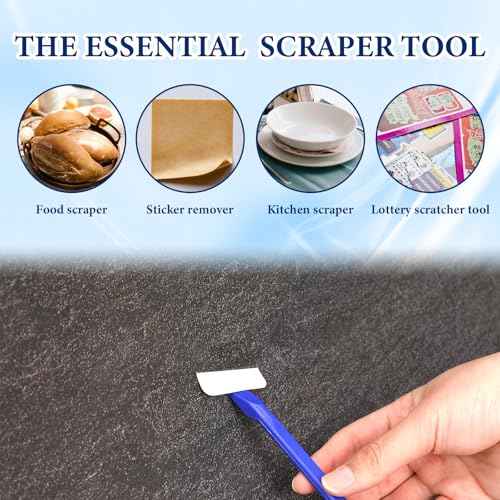 18PCS Plastic Scrapers Non Scratch, Car Crevice Cleaning Tool Multi-use Small Paint Scraper Tool Car Detailing Supplies for Cleaning Pen-Shaped Scrapers for Removing Labels,Stickers,Paint,Dirt