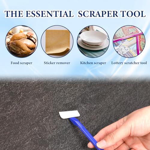 18PCS Plastic Scrapers Non Scratch, Car Crevice Cleaning Tool Multi-use Small Paint Scraper Tool Car Detailing Supplies for Cleaning Pen-Shaped Scrapers for Removing Labels,Stickers,Paint,Dirt