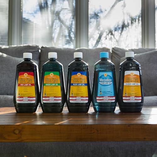 Lamplight Ultra-Pure Clear Lamp Oil 32 Fl Oz - Sootless & Odorless