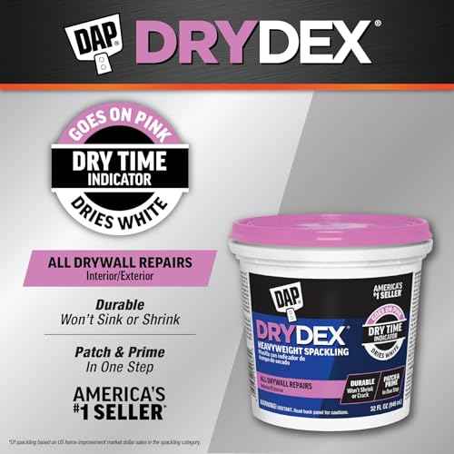 1 qt Dap 12330 DryDex Interior/Exterior Spackling, White