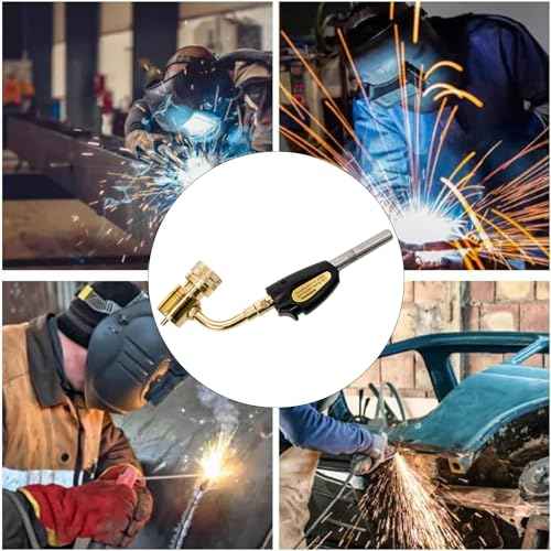 Turbo Torch Tips, Self Lighting, Gas Self Electronic Ignition Turbo Torch Regulator Brazing Soldering Welding Plumbing Gun