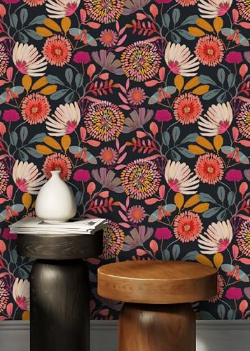 Vividpatch Floral Peel and Stick Wallpaper for Cabinets - Style Five, 17.3" x 118"