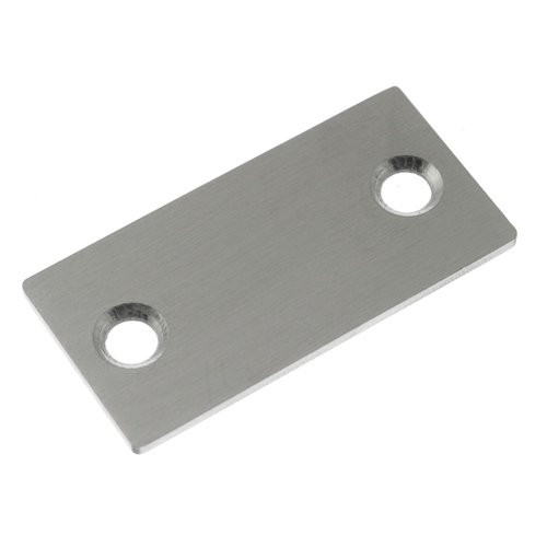 Maxmoral Door Hole Cover Plate Matching Screws Stainless Steel Door Edge Filler Plate Impact Blank Cover Latch Door Hole Repair Gasket for 1-1/8 in. Door Mortise Edge Filler Plate Silver
