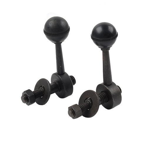GZYF 2pcs Motor Lock Handle CNC Milling Machine for Bridgeport Mill Parts Iron Black