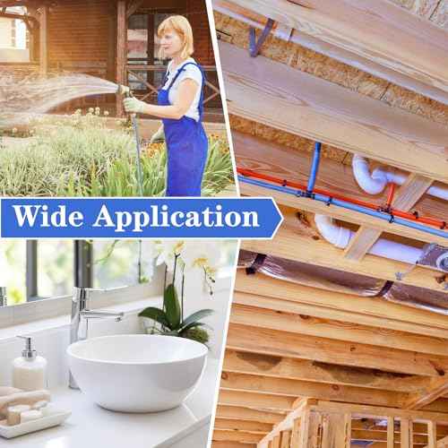 100 Pack 1/2" PEX Copper Crimp Rings, for Pex Pipe Connection