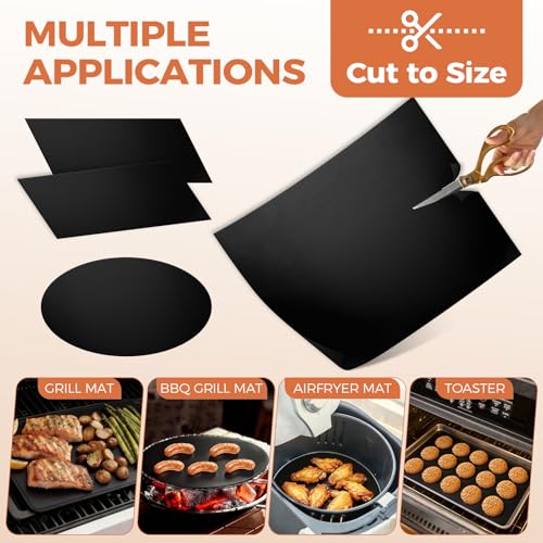SkyStage 3 Pack Oven Liners 17x25 Non-Stick Reusable Mats