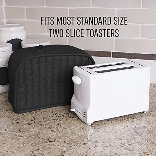 RITZ Quilted 2-Slice Toaster Cover, Black / 1 Count – Dust Protection