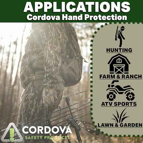 Cordova 14031MSY Heavy-Weight Jersey Cotton Knit Wrist Hunting Gloves, Mossy Oak Break-Up Country, Large