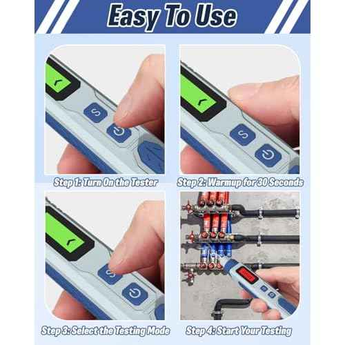 Natural Gas Leak Detector with Audible & Visual Alarm, Portable Propane Sniffer to Locate Combustible Sources Like Methane Propane Home Travel