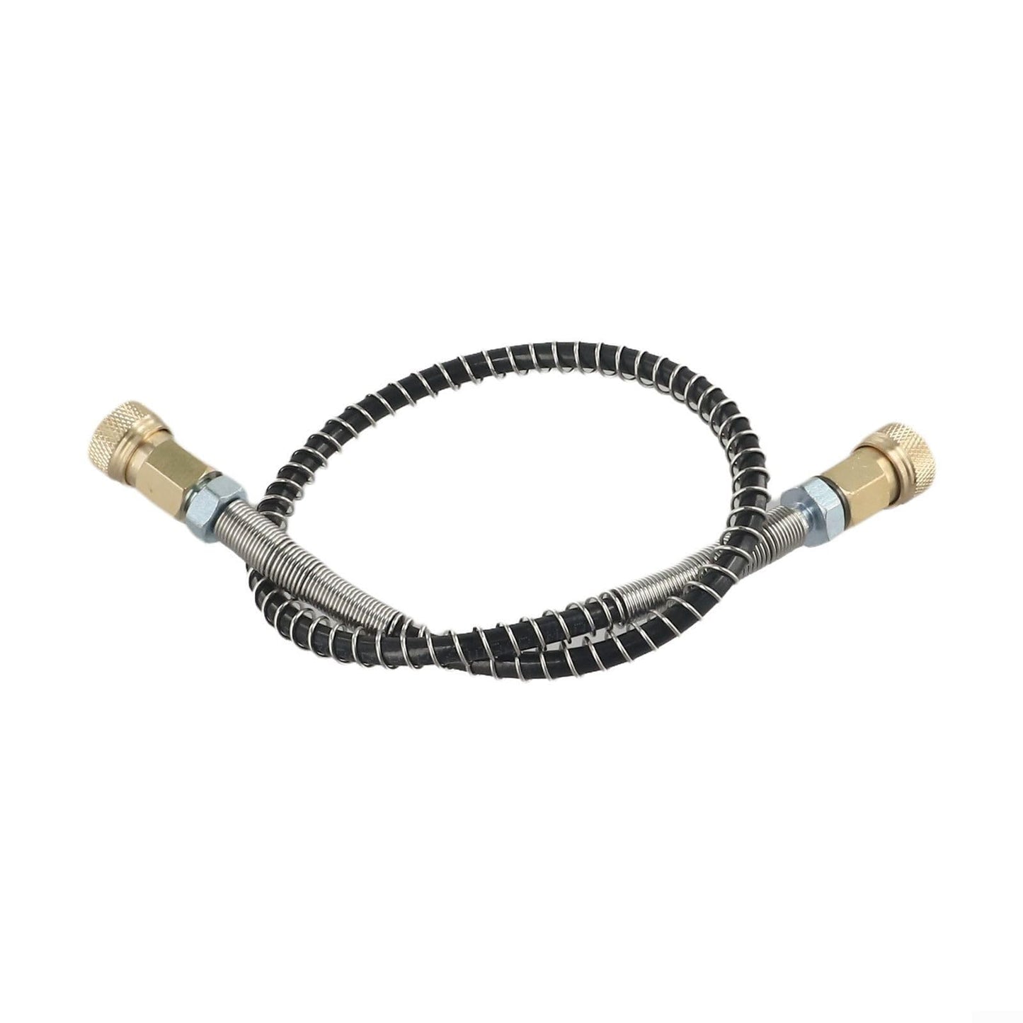 Air Supplement Pump High Pressure Hose With Stainless Steel Protector, Hose Accessories Replacement Part With Wrapped, 8MM, 64Mpa/9000PSI(3# Two female hose)