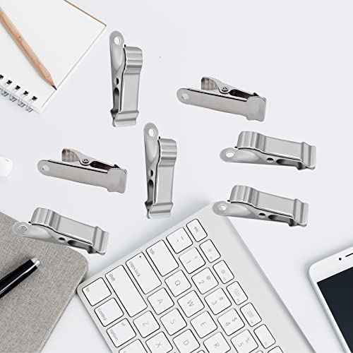 30 Pieces of Metal Mini Clip Spring Clip Crocodile Clip Tiny Clip Strong Suitable for Wire, Paper, Crafts, DIY Decoration Mini Clip Silvery