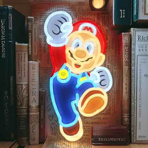 Neon Sign, Gaming Neon Lights with Brightness Settings for Game Room Decor Bedroom Pub Club Wall Art Decor Kids Boys Girls Gifts