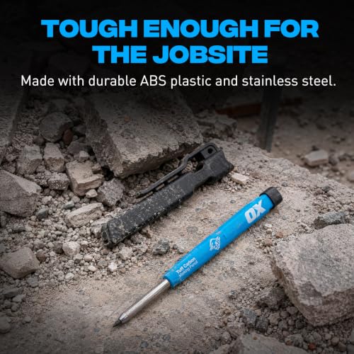 OX 2.8mm Mechanical Carpenter Pencil Value Pack with 4 Leads & Sharpener