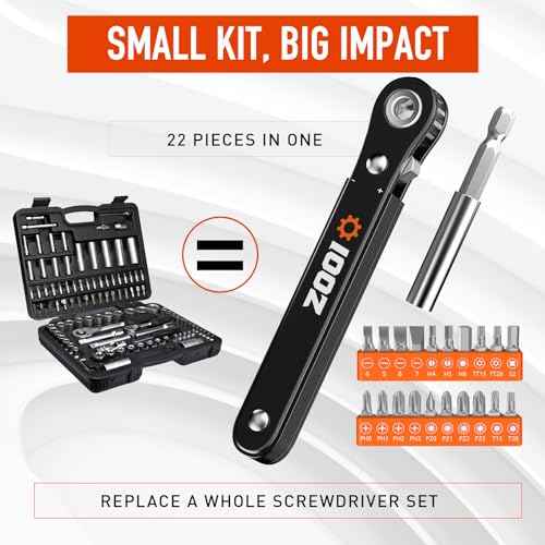 Stocking Stuffers for Men Adults Ratchet Screwdriver Set, Christmas Mens Dad Gifts for Men Dad, Mens Stocking Stuffers, EDC Gear Tool Pocket Ratcheting Screwdriver, 90 Degree Right Angle Screwdrivers