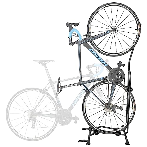 CyclingDeal Classic Upright & Horizontal Bicycle Storage Rack for Bikes up to 29"
