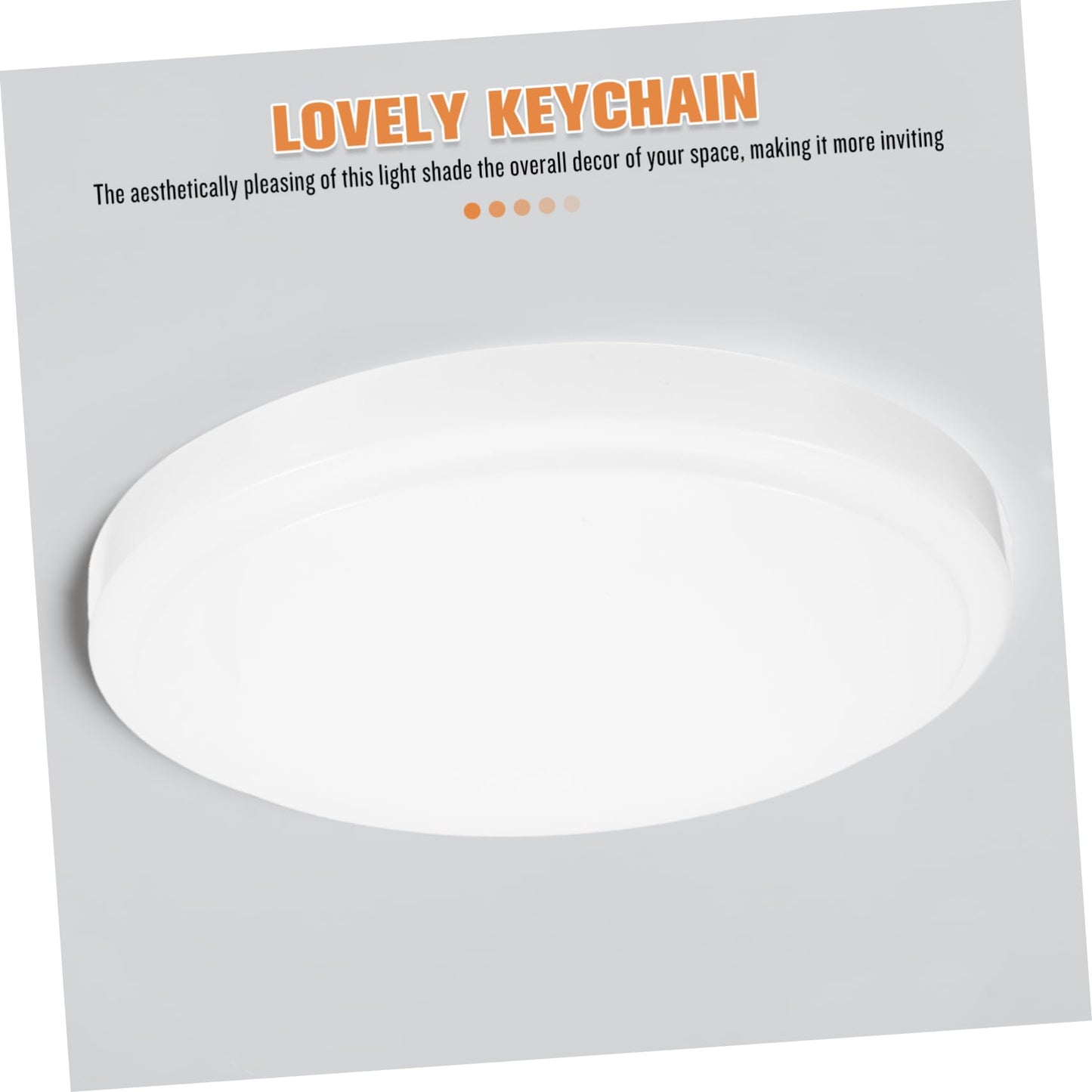 KONTONTY Flush Mount Plastic Lampshade Replacement for Ceiling Light Fixtures Decorative Dome Cover for Kitchen Bathroom Bedroom Elegant Design