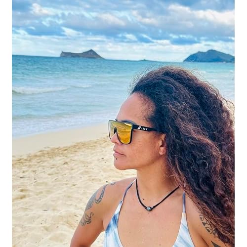 IBEX The STEEZE Safety Sunglasses, Polarized, ANSI Z87+ Certified, Ultra UV 400 Protection, Mirror Lenses and Flexible Black Frame, Men, Women, Outdoor/Sports, Surf, Construction, Work, PPE