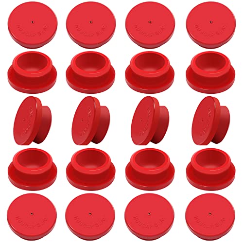 CheeMuii 20 Pack 1-1/8" Rubber Hubcap Plugs for Trailer Wheel Caps - Fits Stemco 359-5990