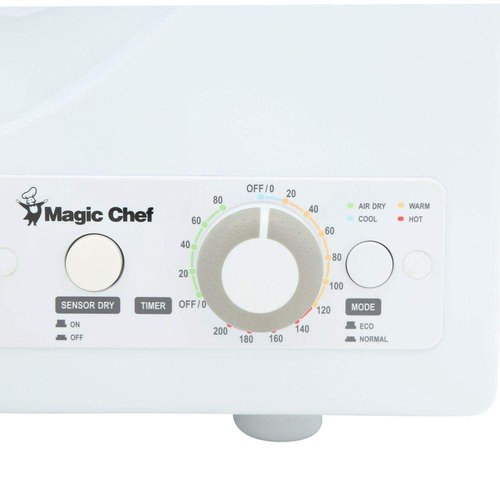 Magic Chef 2.6 Cu. Ft. Compact Electric Dryer, Portable Clothes Dryer is Perfect for Home or Apartment, White