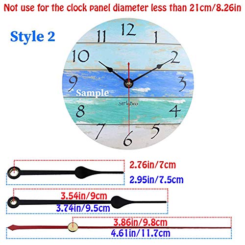 Satisfounder 1 Piece 13mm Quartz Wall Clock Movement with 3 Hands - DIY Repair Parts