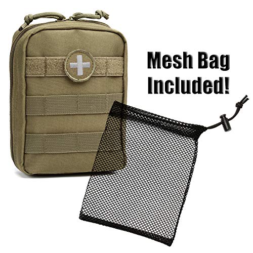 Orca Tactical First Aid Molle Pouch - Heavy Duty EMT Medical Kit for Military & Outdoors