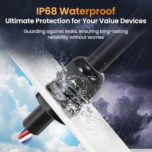 QILIPSU 1/2" NPT Waterproof Cable Glands 12pcs Nylon Strain Relief Pass Through Connectors