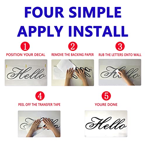 VODOE Wall Decals for Bedroom, Wall Decals Quotes, Love Women Family Inspirational Couples Marriage Life Bathroom Living Room Kitchen Sayings Signs Art Home Decor Vinyl Stickers I Love You More 25"X7"