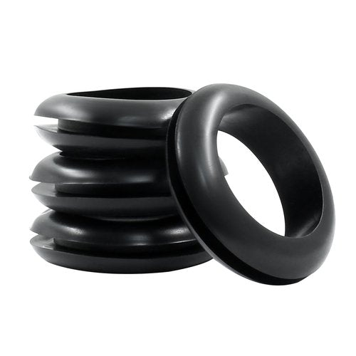 Piutouyar 12 Pcs 25mm Rubber Grommets, 1 Inch Inside Diameter 1 Inch Drill Hole Rubber Hole Grommet Wire Grommets for Wire, Cables, Plugs, Firewall