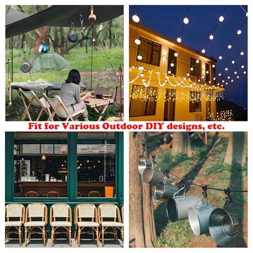 3.3mm (1/8 Inch) Outdoor Travel Stainless Steel Security Cable-3ft Luggage Lock Safety Wire Flexible Steel Wire Rope with Double Loop Safety for Luggage, Bike, Lock(Balck*2, 3ft-(2Pack)