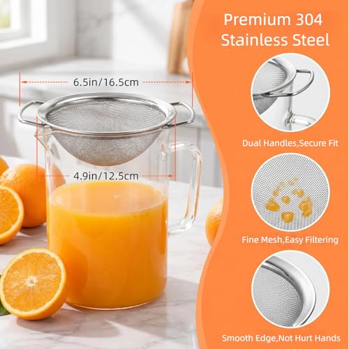 Juice Strainer for Nama J2 304 Stainless Steel Fine Mesh - Hands-Free Juicer Accessory