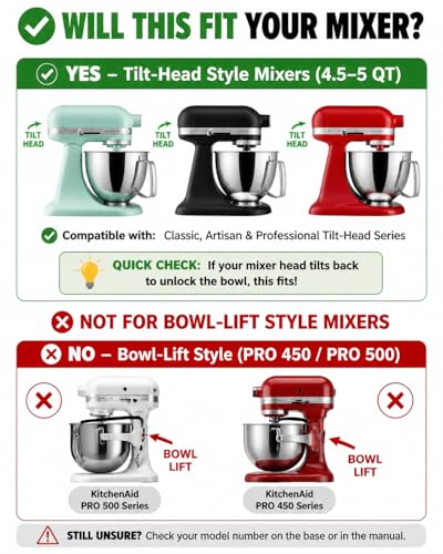Sun3drucker Pine Wood Mixer Slider for KitchenAid 4.5-5 Qt Tilt Head - Dark Wood