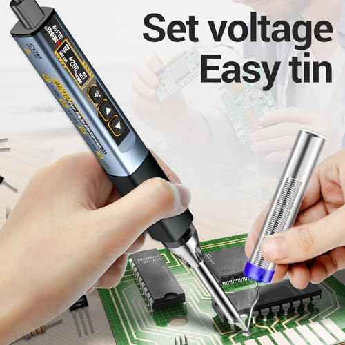 Soldering Iron Kit, Portable Soldering Iron 2in1 Usb soldering gun with LED Digital Adjustable Temperature 212-842¢µ 75W 3S Fast Heating Auto-Sleep Mode for Electronics Repair DIY (SL109)
