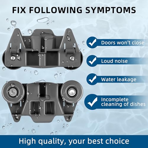 W10195416V Lower Dishwasher Rack Wheel Kit for Kenmore Whirlpool 2.88in Height