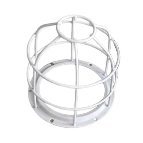 Generic Light Bulb Cage Guard, Bulb Protective Lampshade Replacement, Practical Accessories Warning Light Protective Cover, White