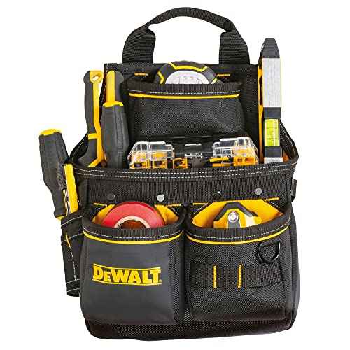 DEWALT Tool Pouch with Belt, 13 Pocket Professional Small Tool Belt Pouch (DWST540201)