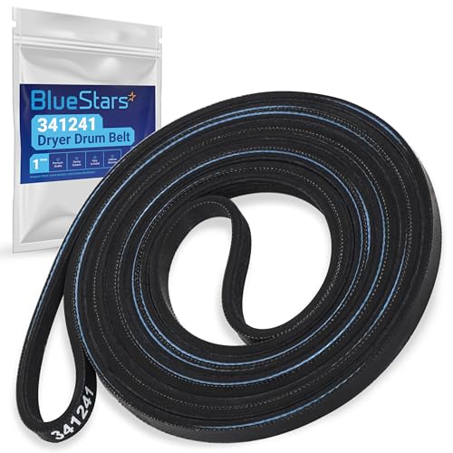 BlueStars 341241 Dryer Drum Belt Pack of 1 for Whirlpool/Kenmore Dryers