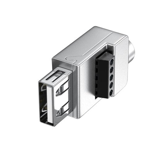HapGlan Solderless USB Connectors USB 2.0 Screw Terminals Block Adapter Connector Converter USB2.0 Male Adapter Connector