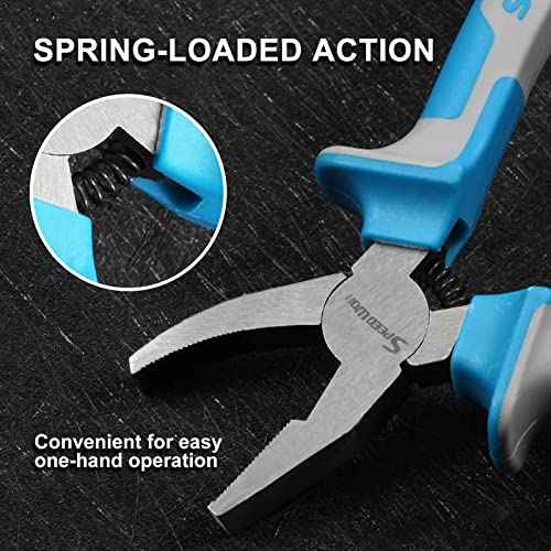 SPEEDWOX 6 Inches Breaker Grozer Pliers Breaking Pliers Professional Breaking and Grozing Pliers Nibble Glass for Stained Glass Work Tool
