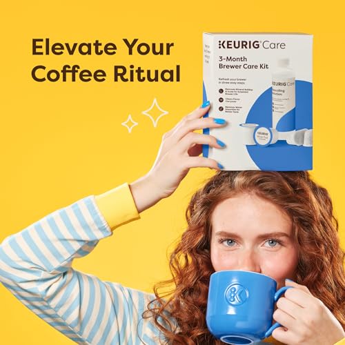 Keurig 1 Pack 3-Month Brewer Maintenance Kit with Descaling, Water Filters & Rinse Pods