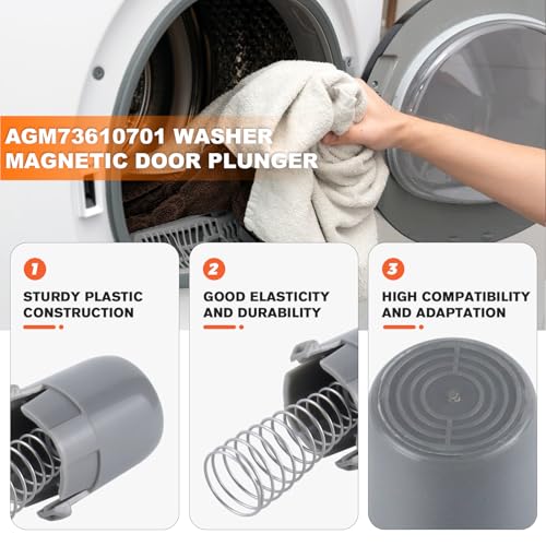 Beaquicy AGM73610701 Washer Magnetic Door Plunger Replacement Part