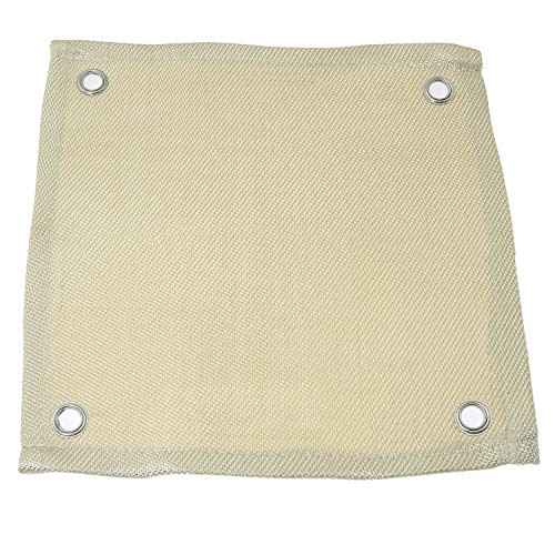 ZYAMY Hands-Free Heat Shield Welding Pad High Temp Heat Resistant Cloth Fiberglass Blanket Protective Fire Resistant Mat 12''x12''