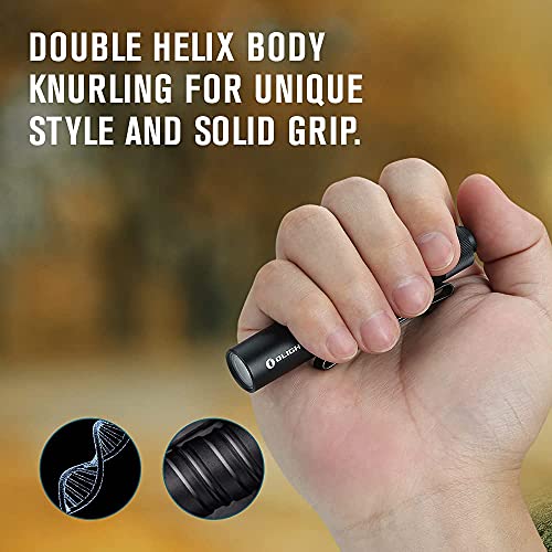 OLIGHT I3T EOS Small EDC LED Flashlight - Compact Handheld Torch, Black