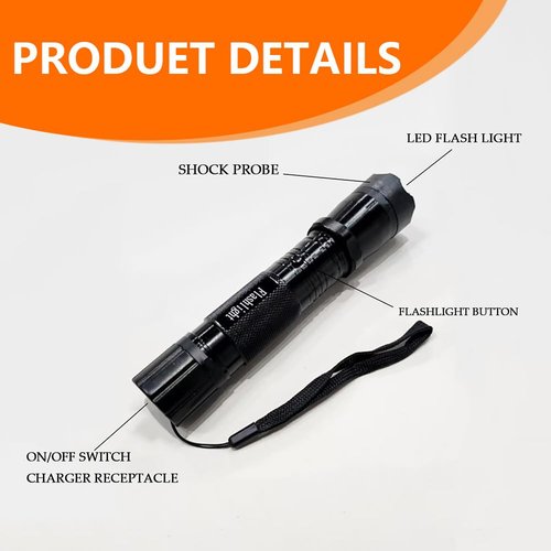 Gootatic Voltguard V95 Stun Torch – Light The Way, Gootatic Stun Flashlight, 2025 The Ultimate Survival Flashlight,USB,for Home, Camping, Fishing, Car Essentials&Survival Kits (1 PCS)