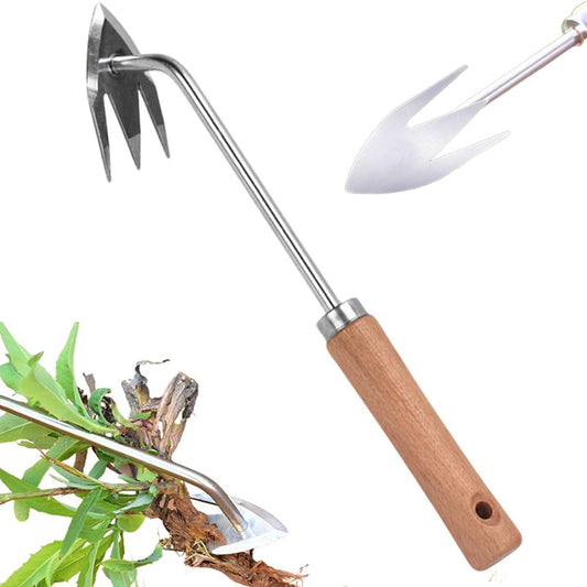 Fiopet Weed Puller Tool, 2025 New Weeding Artifact Uprooting Weeding Tool Weed Remover Tool Manganese Steel Weed Pulling Tool Manual Weeders Tool for Garden (Brown)