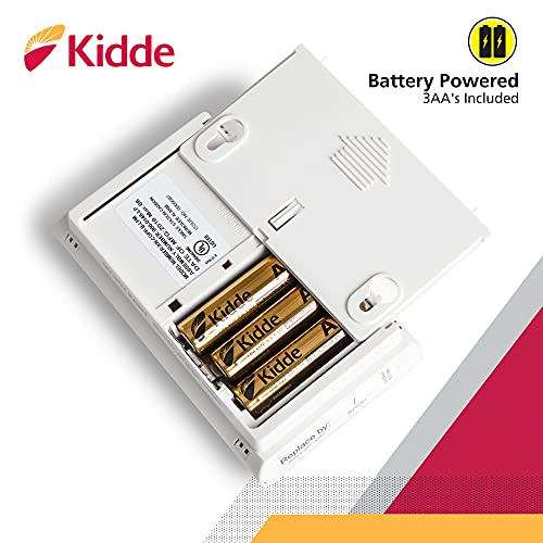 Kidde 3-Pack Carbon Monoxide Detector AA Battery Powered CO Alarm with LEDs & Test Button