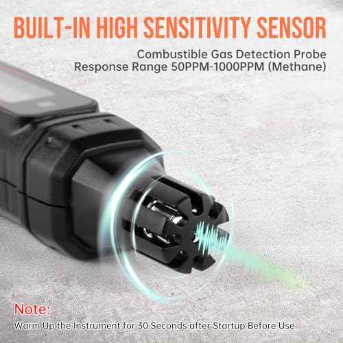 2 in 1 Gas Leak Detector, KeenWise Natural Gas Leak Detector with Audible & Visual Alarm, Portable Gas Detector for Home Natural Gas, Methane, Propane and Combustible Gases GD15C