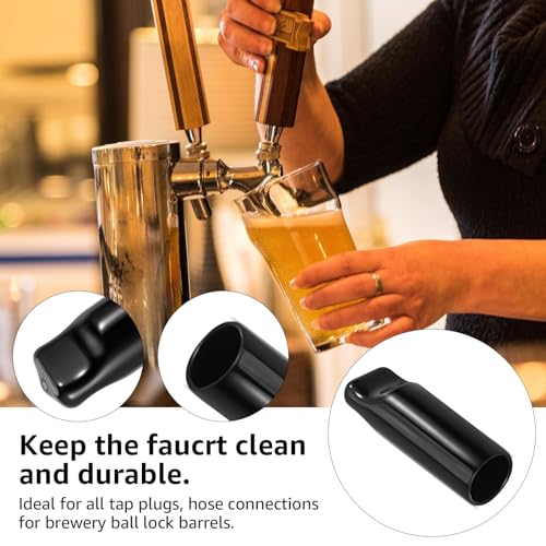 MRbrew Beer Tap Cover Set 10 Pack – Universal Rubber Nipple Soothers for Standard Draft Faucets